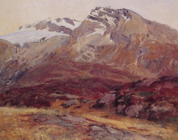  del - Bajando del paisaje del Mont Blanc John Singer Sargent